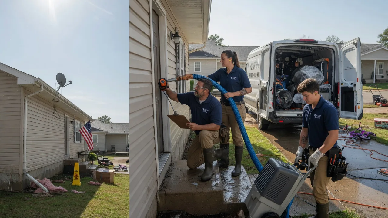 Ceiling Water Damage Restoration in Elizabeth, LA near me